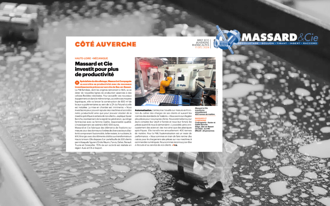 Presse: Massard & Cie investiert in mehr Produktivität – Bref Eco